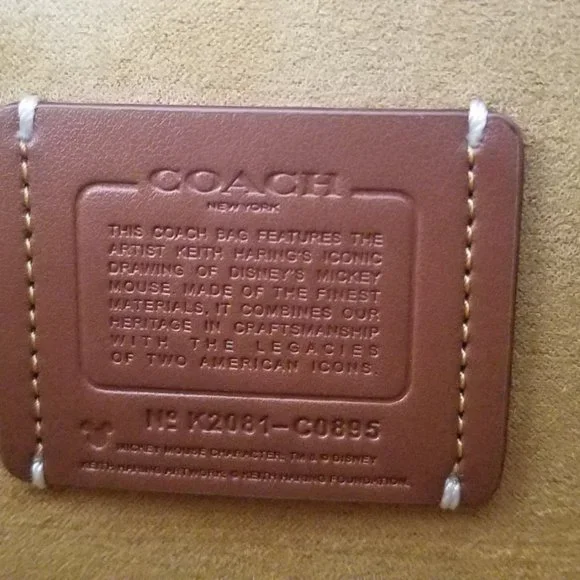 Coach Disney Mickey Keith Haring Large Tote - Picture 5 of 5